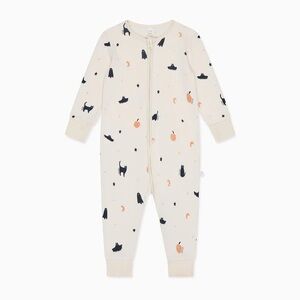 Baby Mori Halloween Print Clever Zip Romper